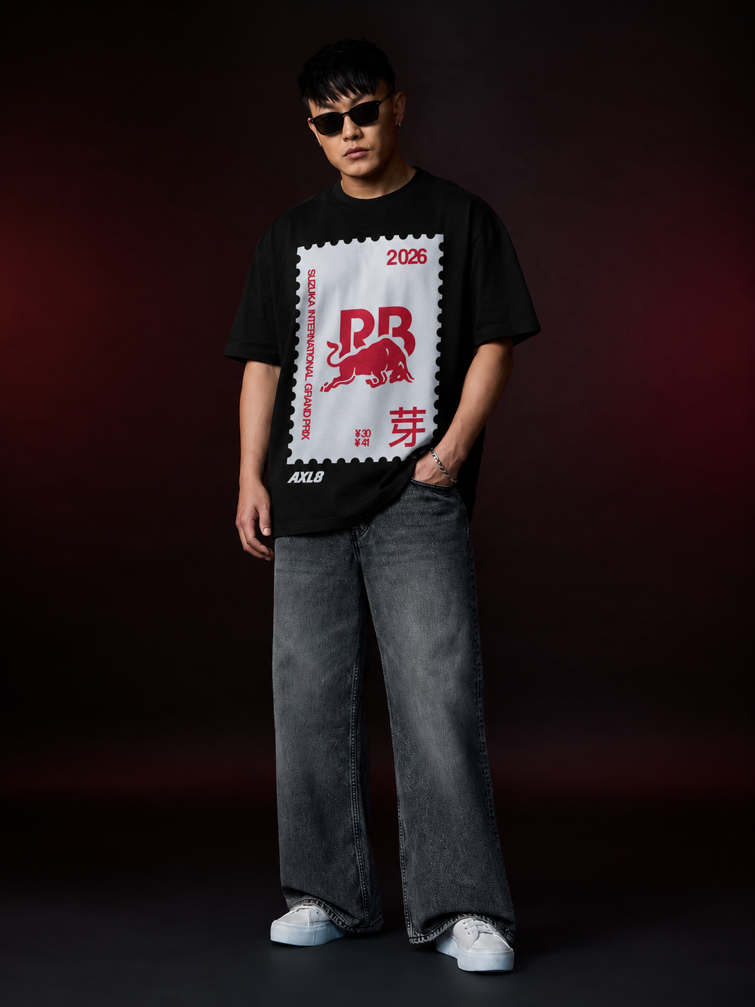 Racing Bull Stamp Oversized T-Shirt