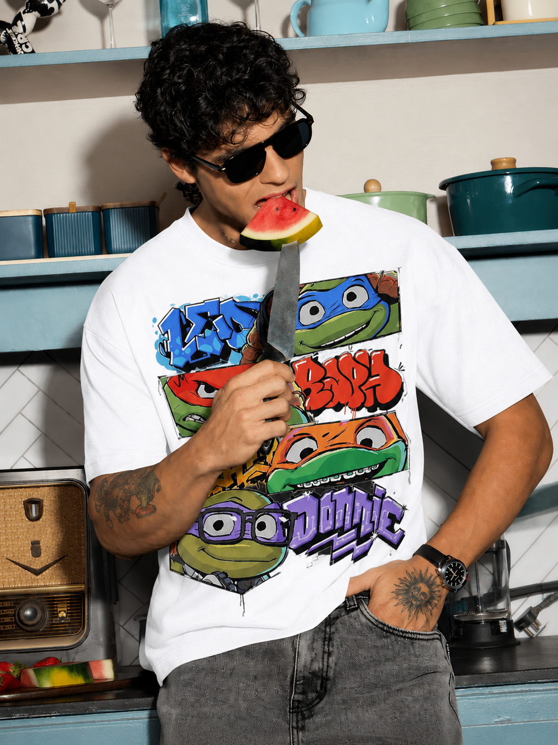 TMNT Graffiti Oversized T-Shirt