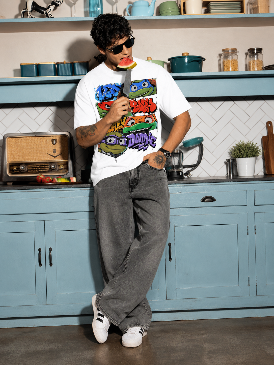 TMNT Graffiti Oversized T-Shirt
